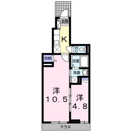 カーサアルドーレⅠの物件間取画像